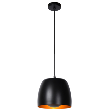 Lucide hanglamp Nolan zwart Ø24 cm