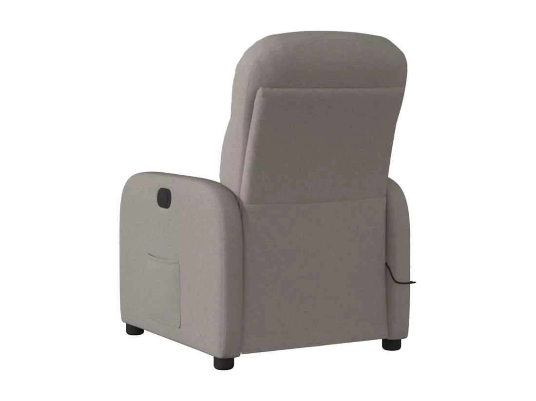 Fauteuil de massage inclinable Taupe Tissu