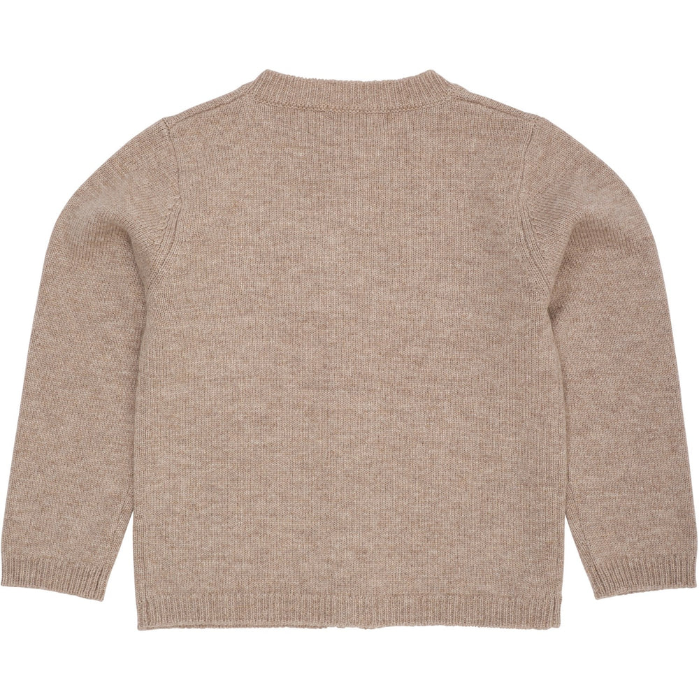 Køb COPENHAGEN COLORS Sand/Lavender Comb. Cashmere Cardigan W. Poplin Sløjfe