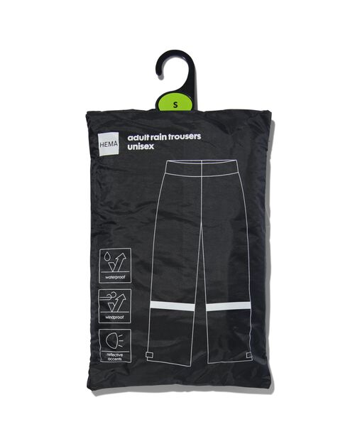 pantalon imperméable adulte pliable noir noir