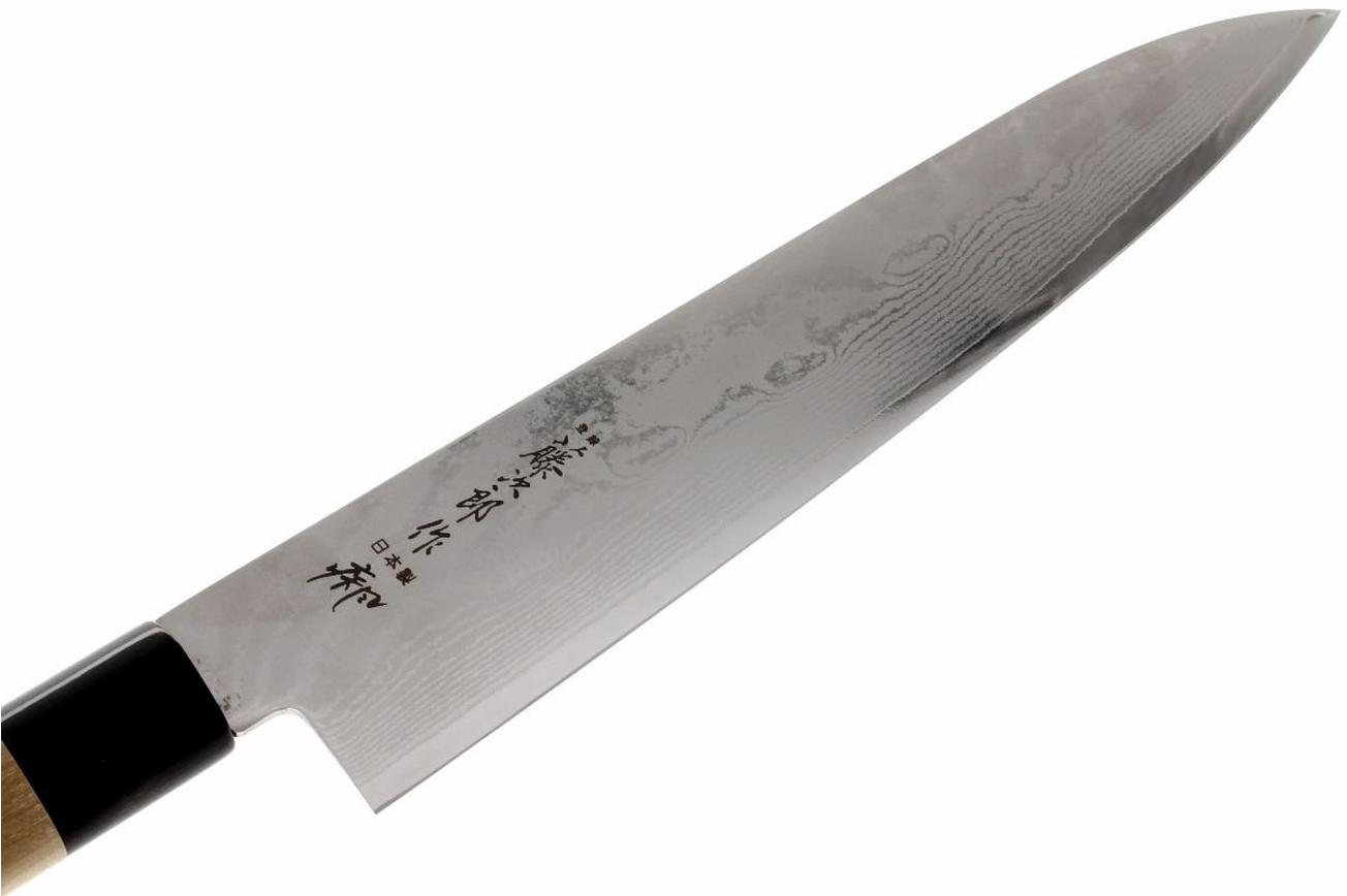 Tojiro Shippu 63 laags damast, koksmes 24 cm