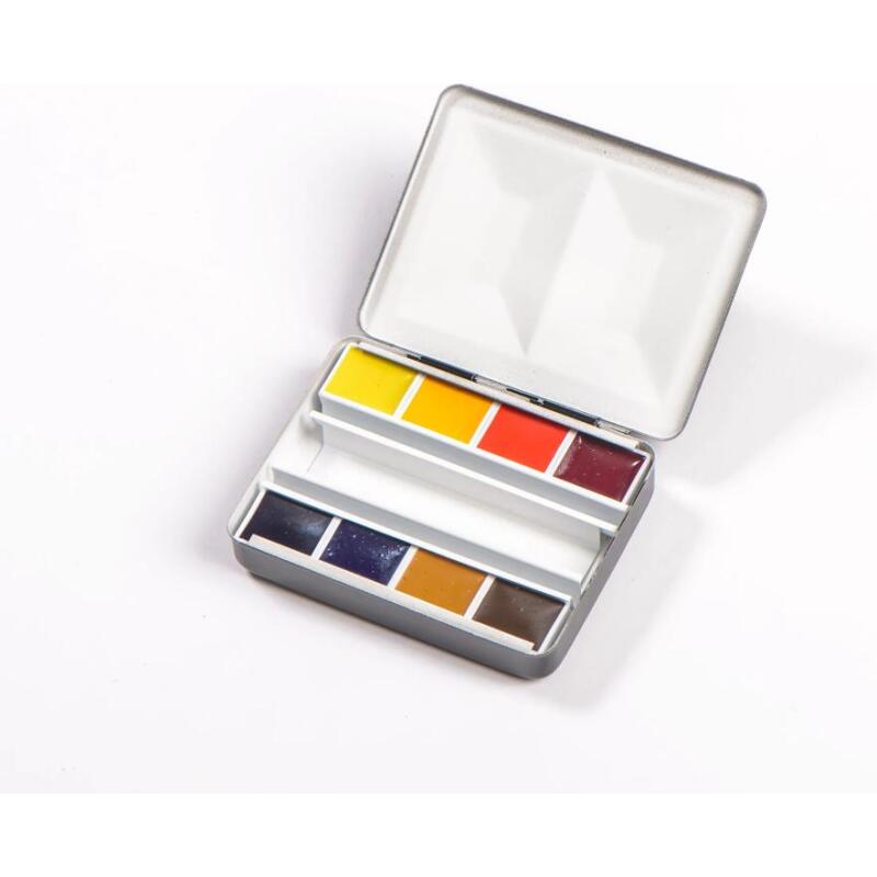 Aquarelle Boite Bijou 8 demi-godets