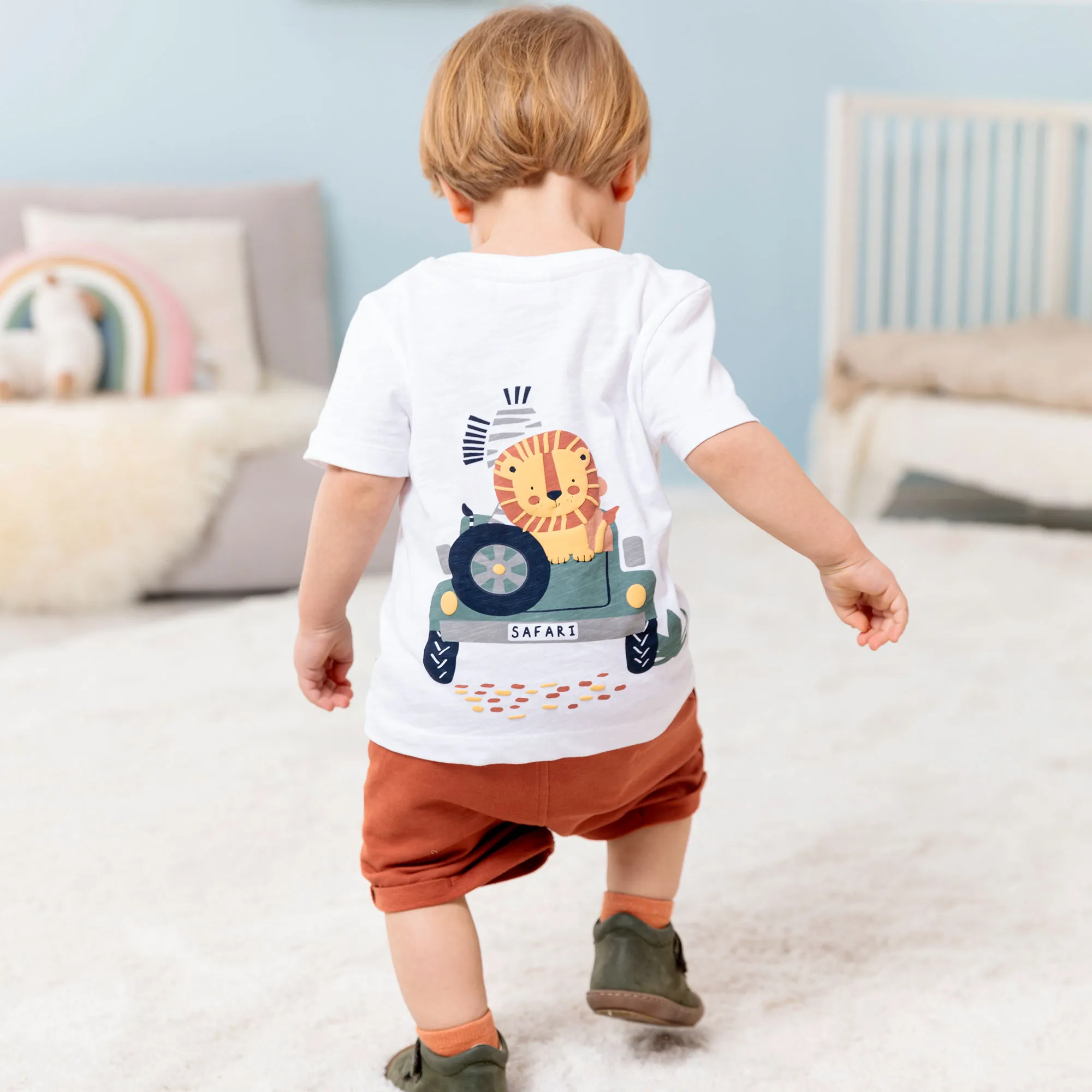Baby-Jungen-Set mit Tierfreunden, 2-teilig