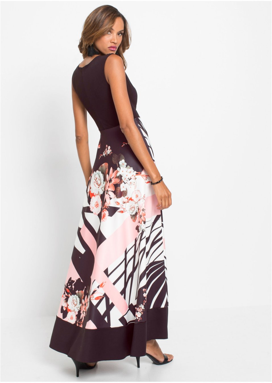 Robe à motif en taille courte