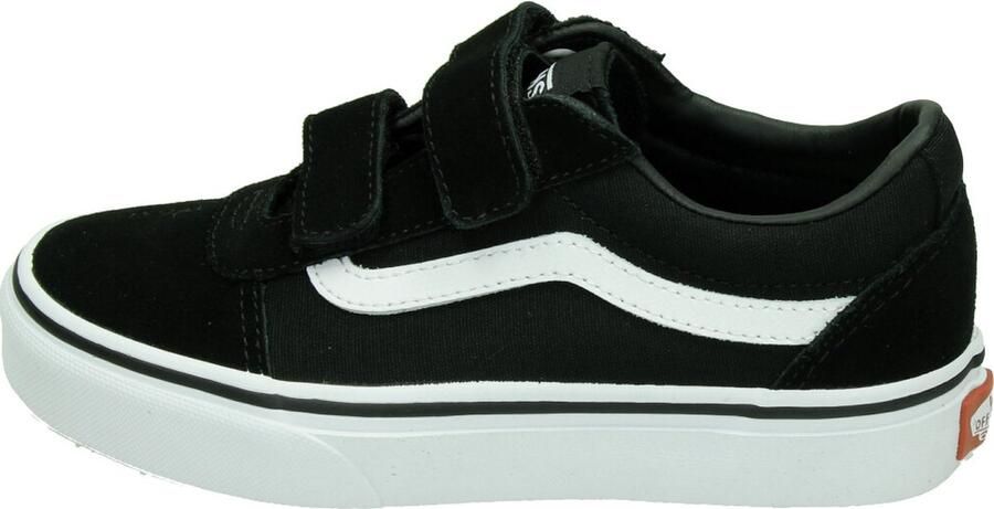 Vans Youth Ward V Suede Canvas Jongens Sneakers Black White