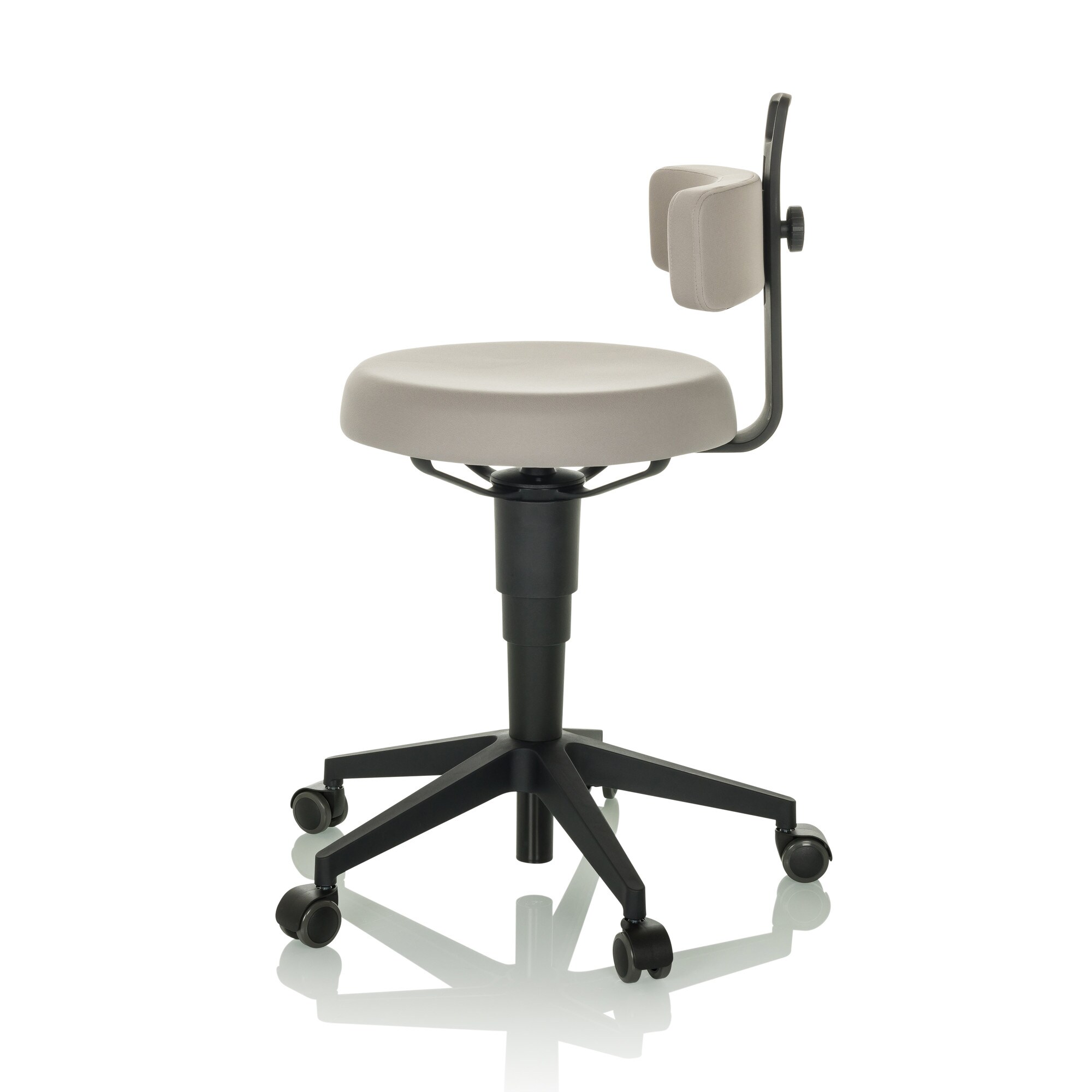 Drehhocker TOP WORK FLEX Stoff ohne Armlehnen hjh OFFICE