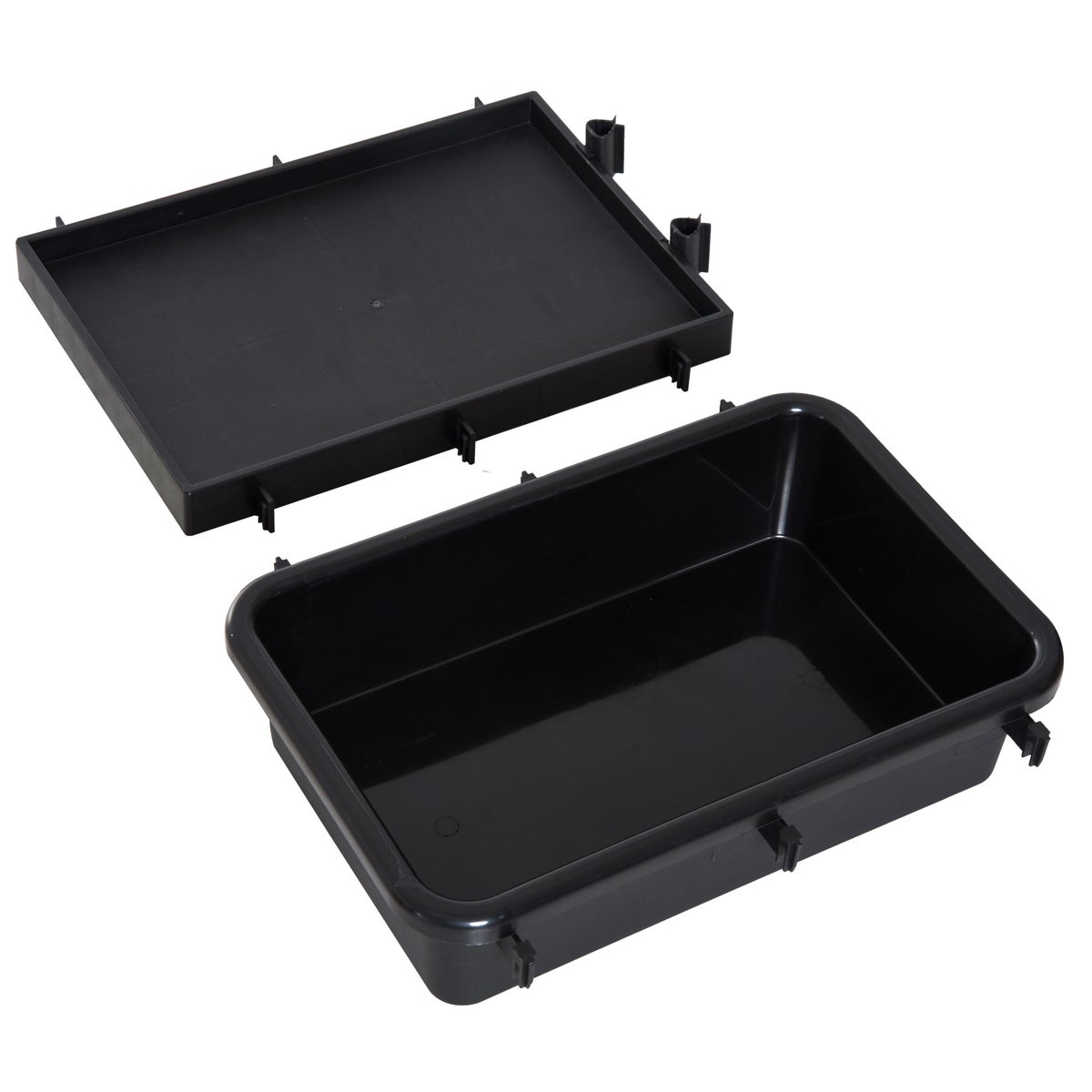 HOMCOM Schoonmaakwagen, 111 × 63,3 × 103 cm, PP, Zwart+Blauw
