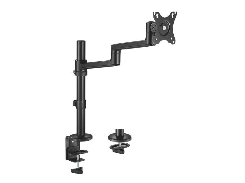 NEOMOUNTS Tischhalterung DS60-425BL1 bis 8 kg – Schwarz Full-Motion-Tischhalterung für 17-27