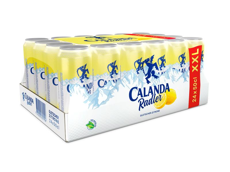Calanda Bier Radler 2.0% Zitrone 24 x 0.5 l Alkoholhaltiges Biermischgetränk aus der Schweiz
