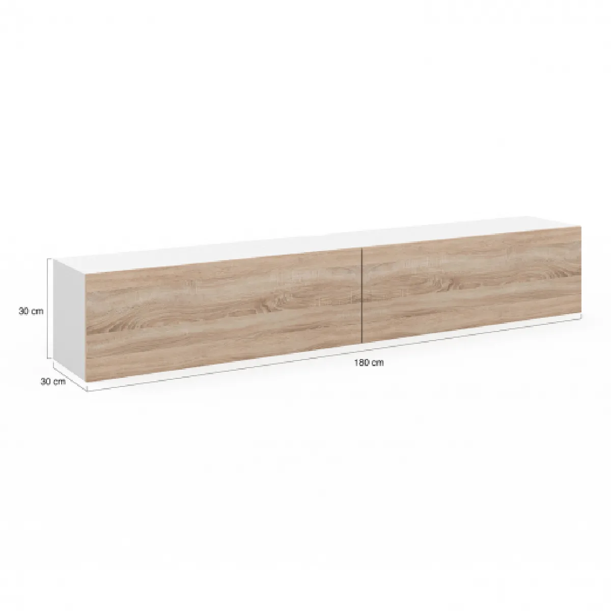Idmarket MARKET ELIO 2p - Blanc et bois