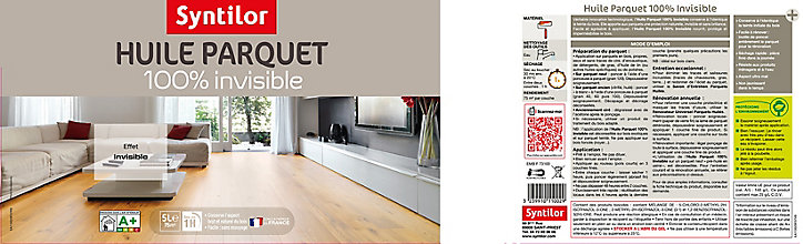 Huile parquet Syntilor 100% invisible mat 5L