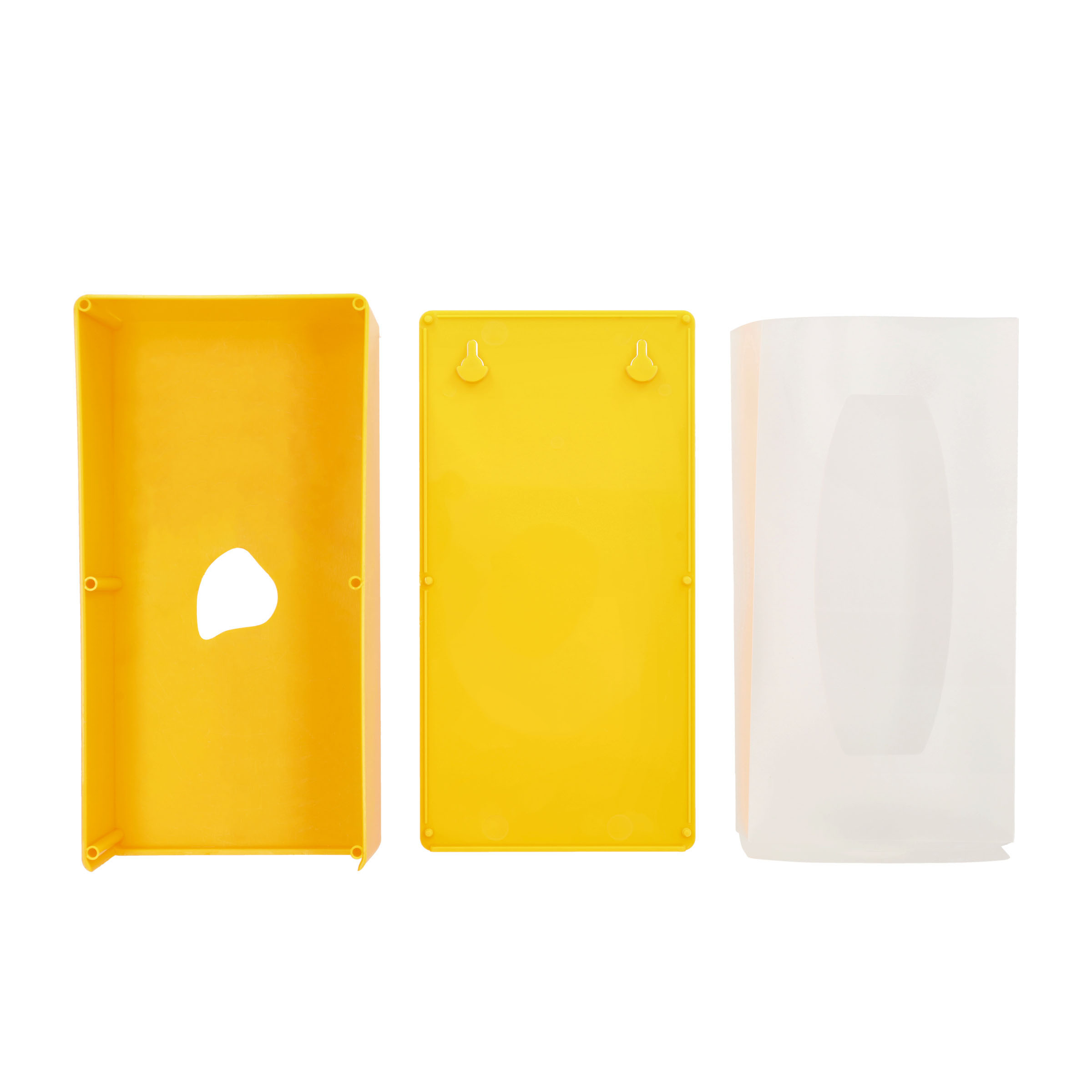 (25.5x13cm) Retro Taschentuch Spender Nastuch Dispenser Kosmetik Tuch Aufbewahrungs Box im Vintage Lady Design - Gelb