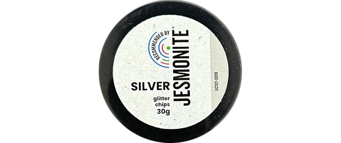 Farbpigmente Glitzerchips 30g, SilberGlitzerstreu