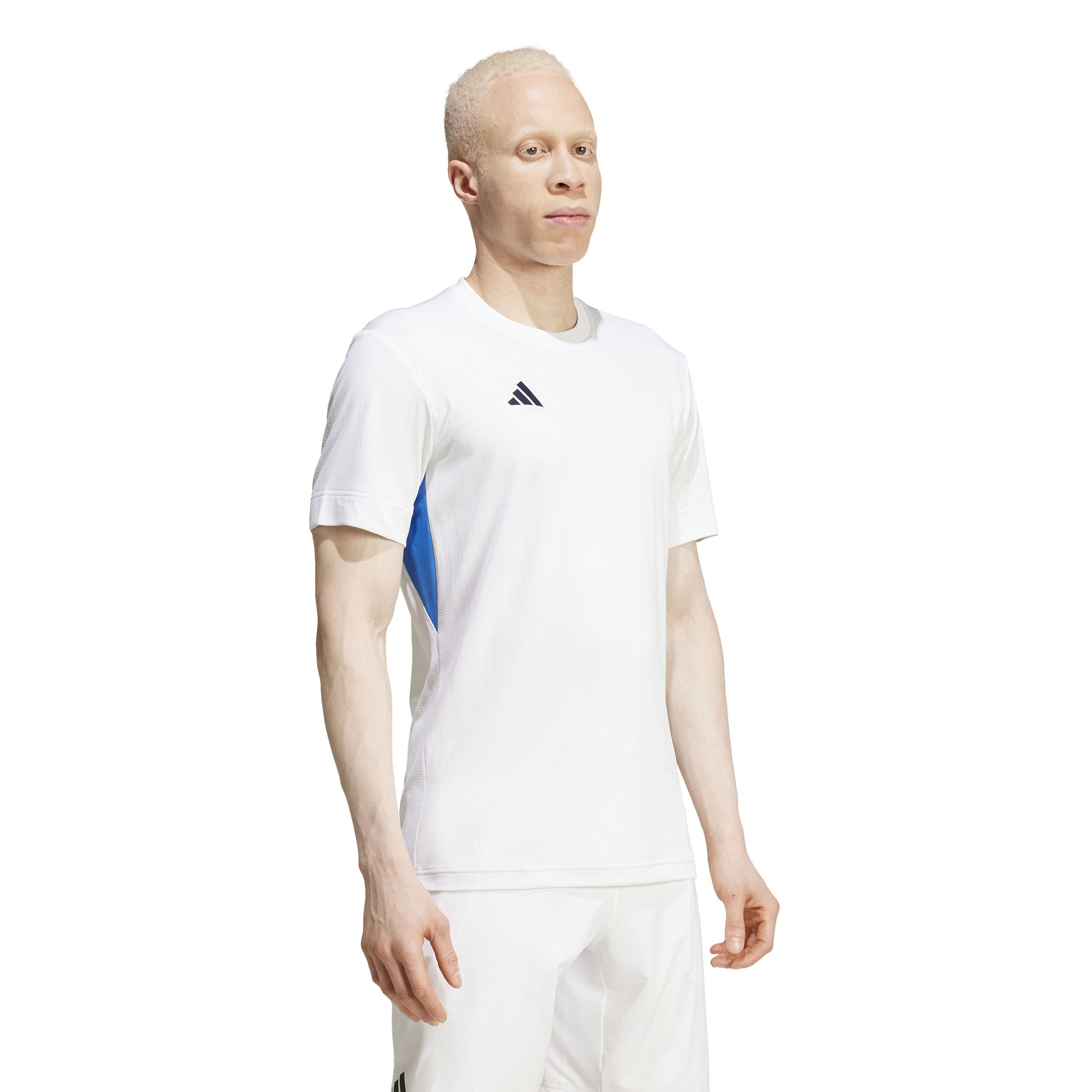 adidas Freelift T-shirt Hommes - Blanc , Bleu