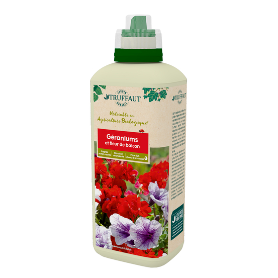 Engrais liquide Truffaut géraniums et fleurs de balcon 800 ml