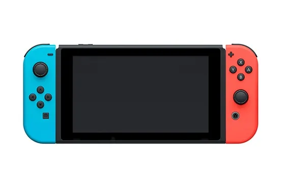 Nintendo | Switch V2 - Spilkonsol - Full HD - 32GB - sort | Inkl. 2 x Joy-Con (Neonrød/Neonblå)