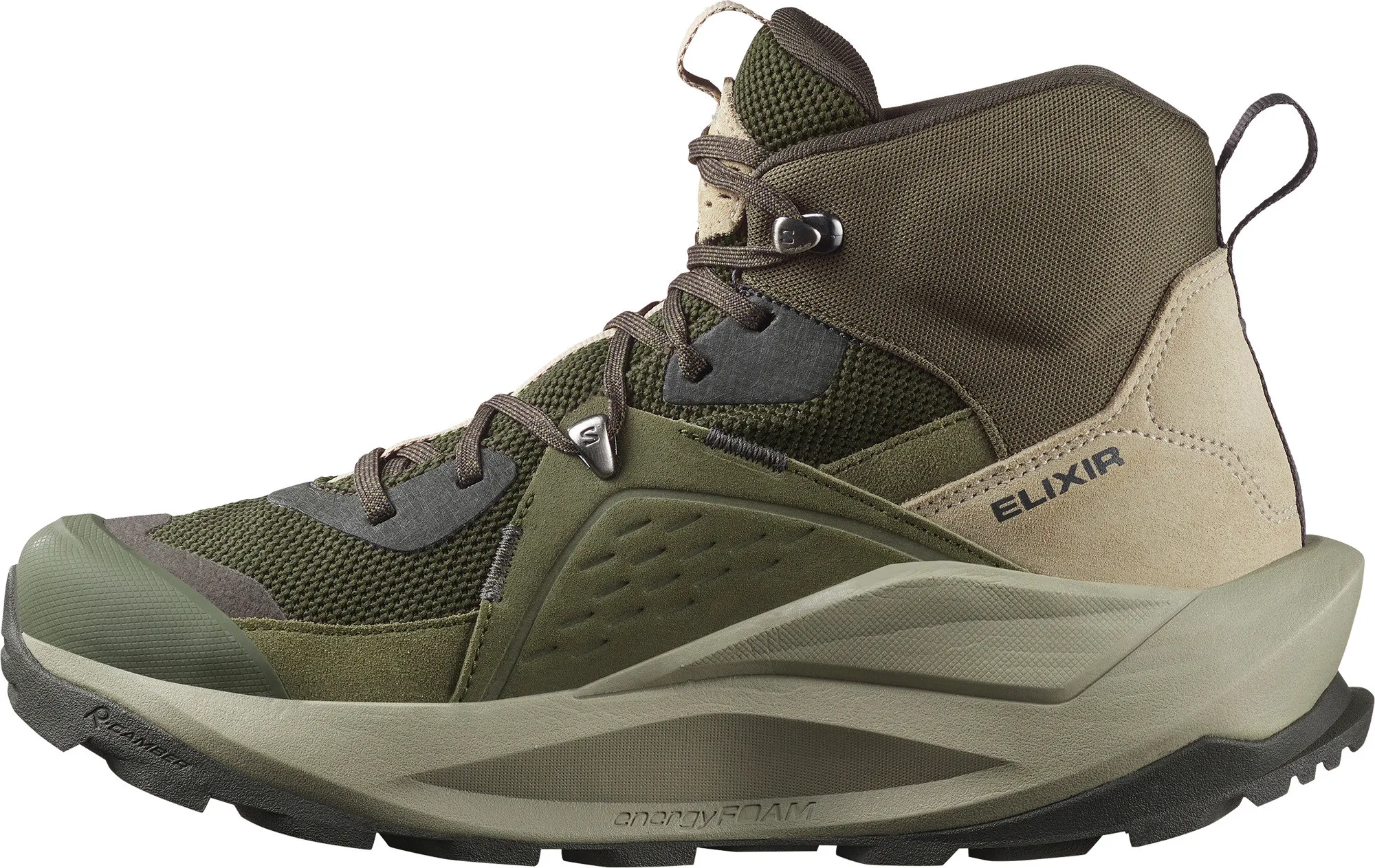 Salomon Men's Elixir Mid GORE-TEX Peat/Vintage Khaki/Castlerock