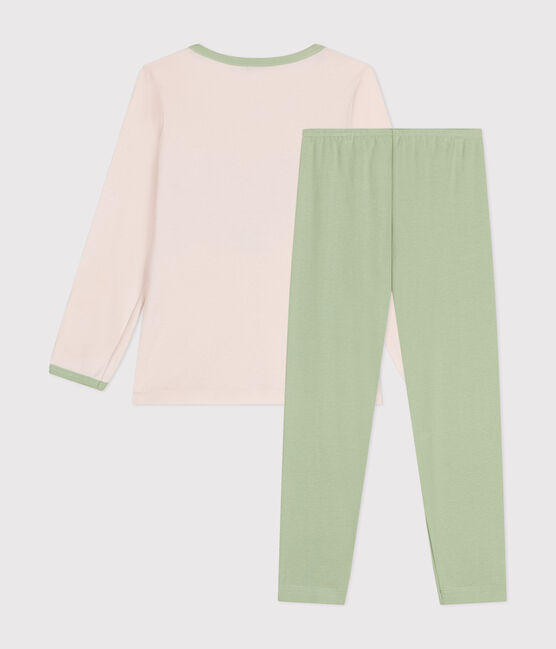Pyjama manches longues fille en coton
