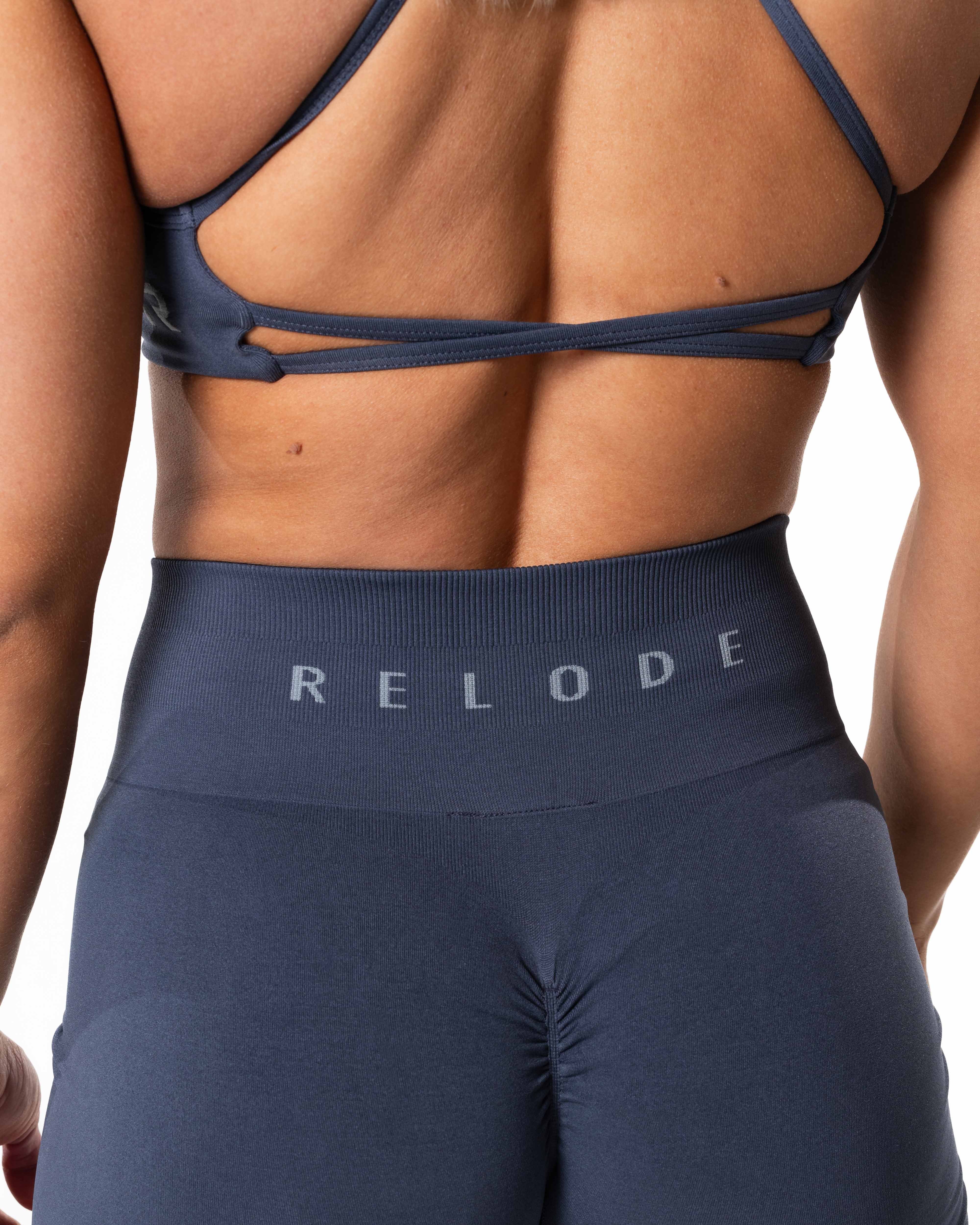 Relode Prime Scrunch Shorts Dusty Blue
