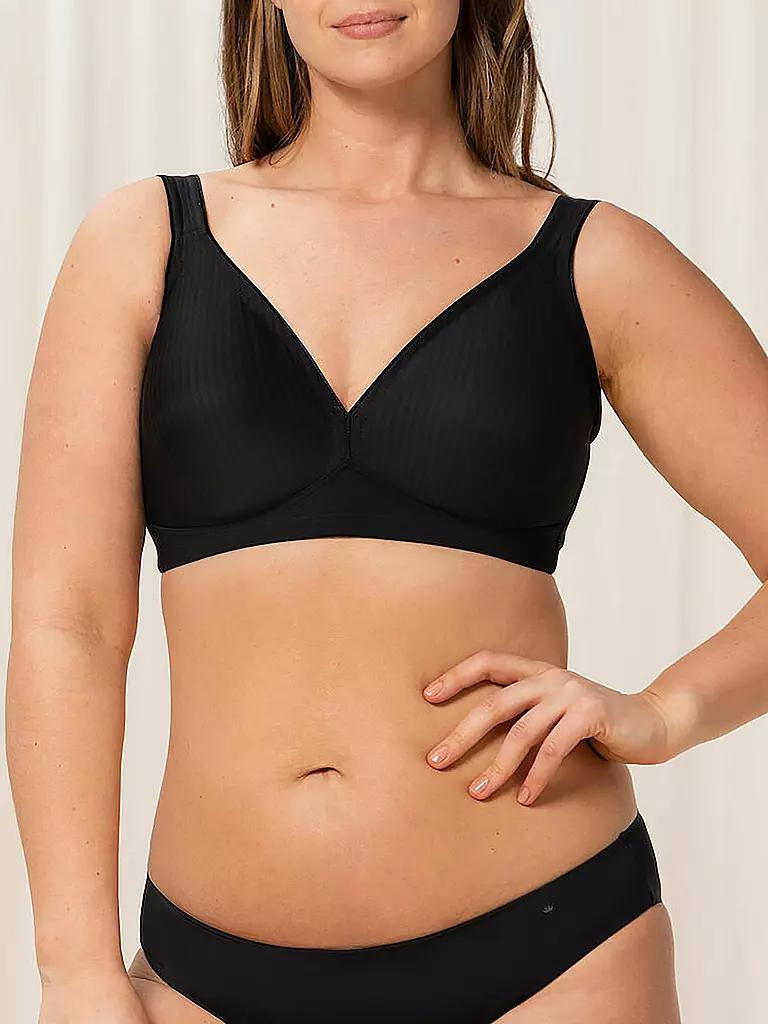 TRIUMPH BH ohne Bügel  MODERN SOFT+COTTON Schwarz schwarz