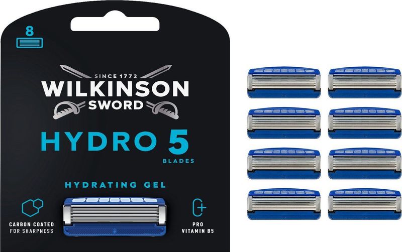 Wilkinson - Hydro 5 Skin Protection Scheermesjes - 8 Stuks - Gerecycled Papier
