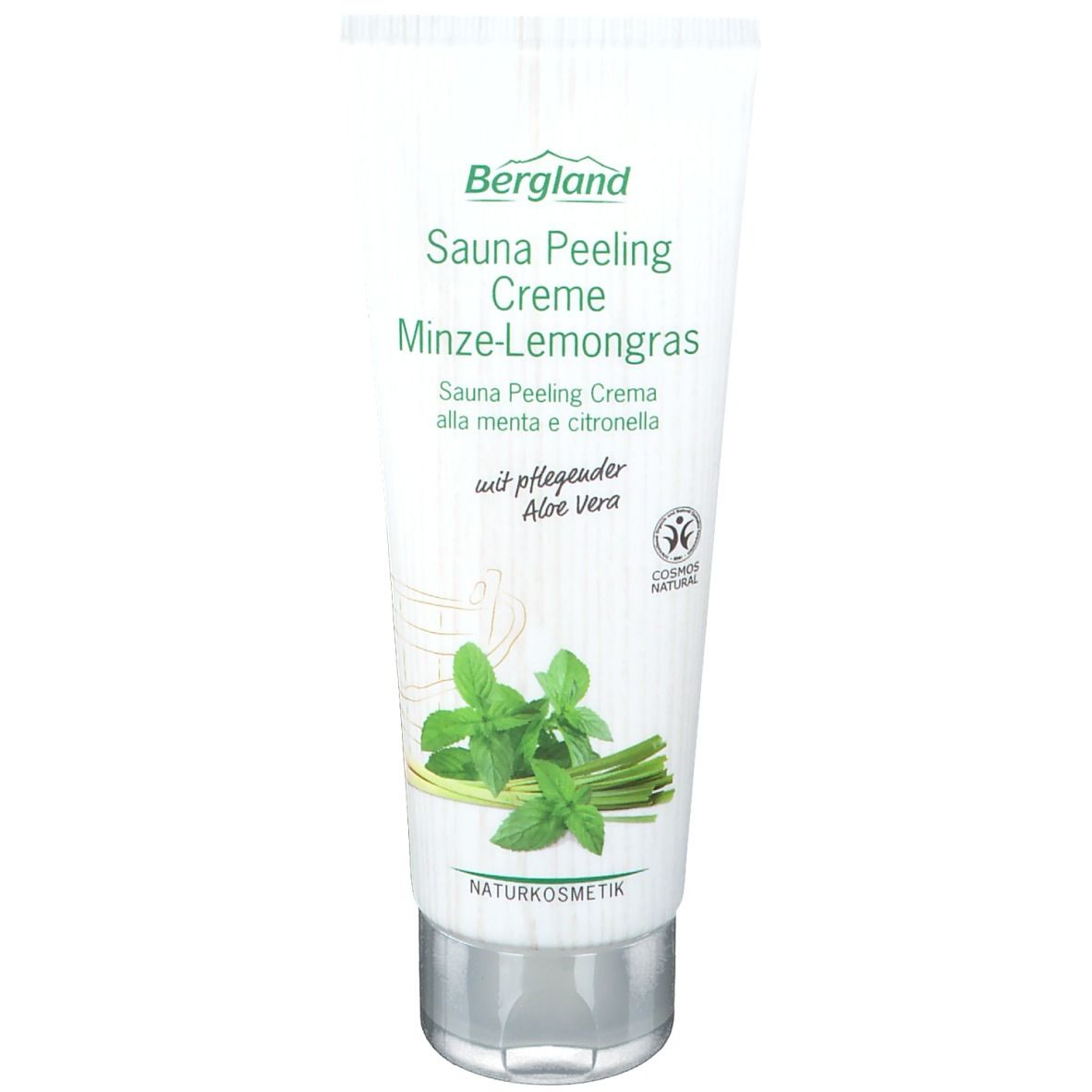 Bergland Sauna Peeling Creme Minze-Lemongras