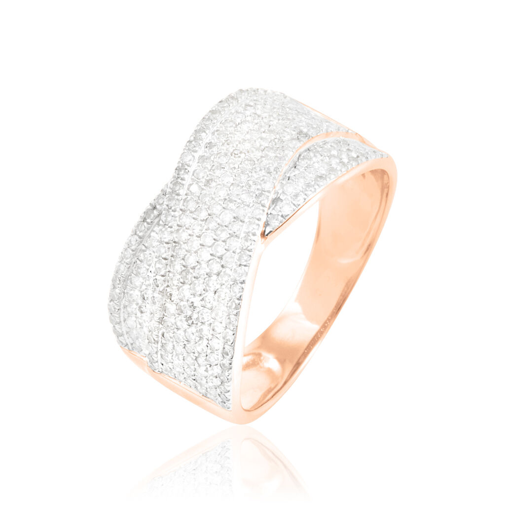 Bague Elyne Or Rose Diamant