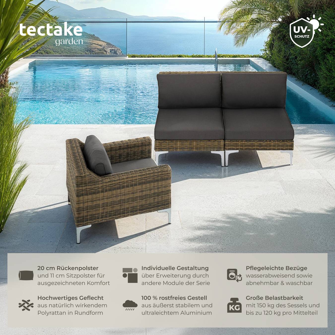 Modulares Rattanset Villanova