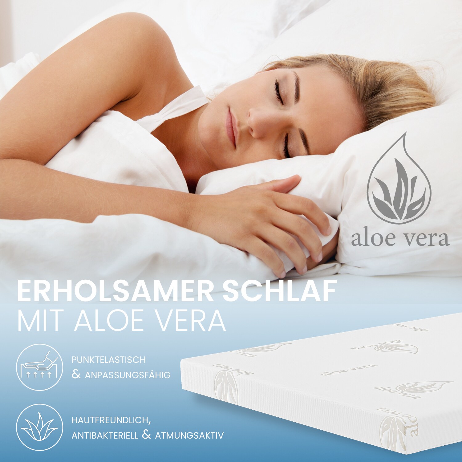 Bestschlaf Gelschaum-Topper, Höhe 4 cm