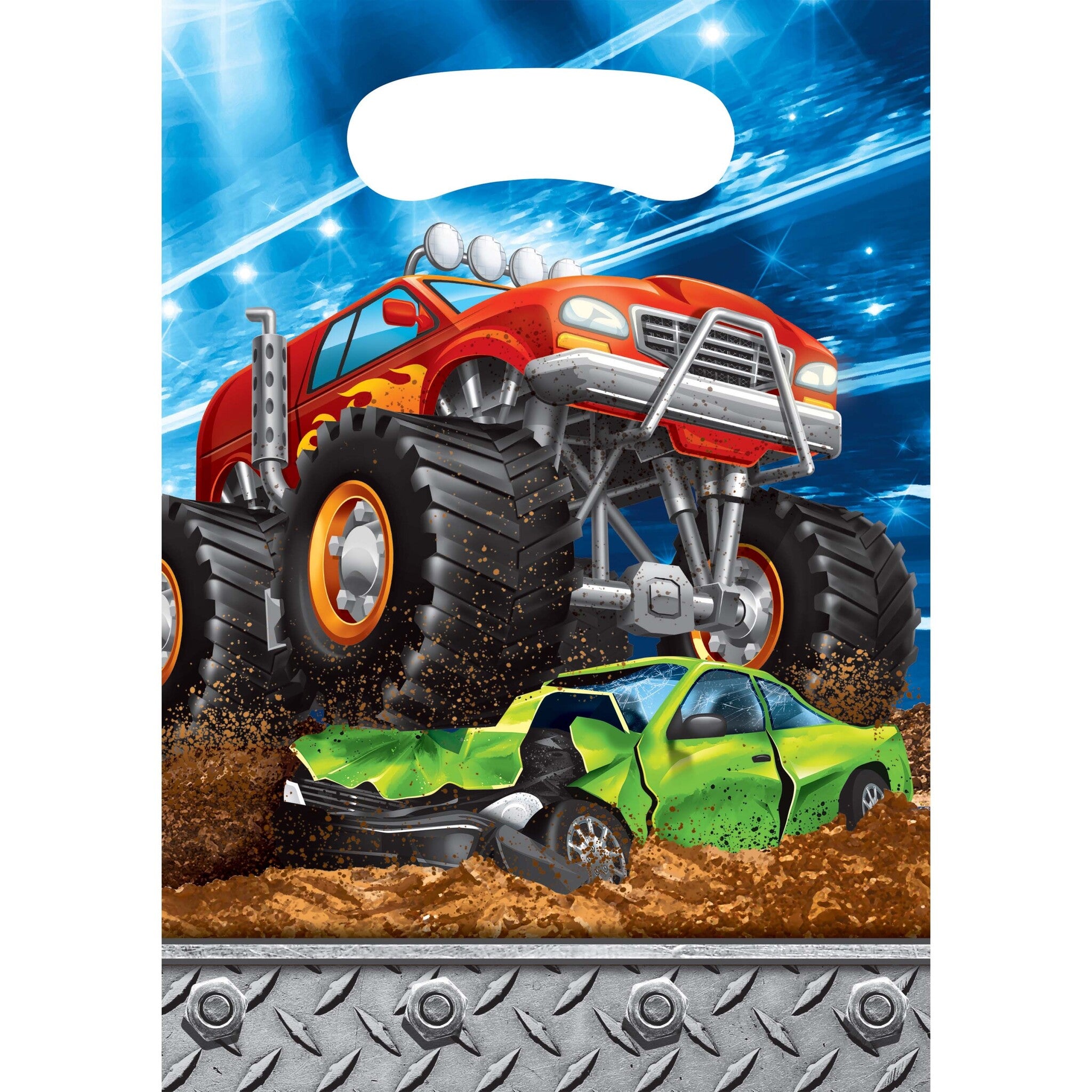 Monster Truck Uitdeelzakjes 22,5cm 8st
