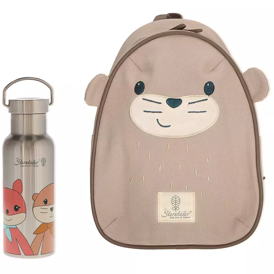 Sterntaler Rucksack & Flasche Stay true to nature 2er Set beige