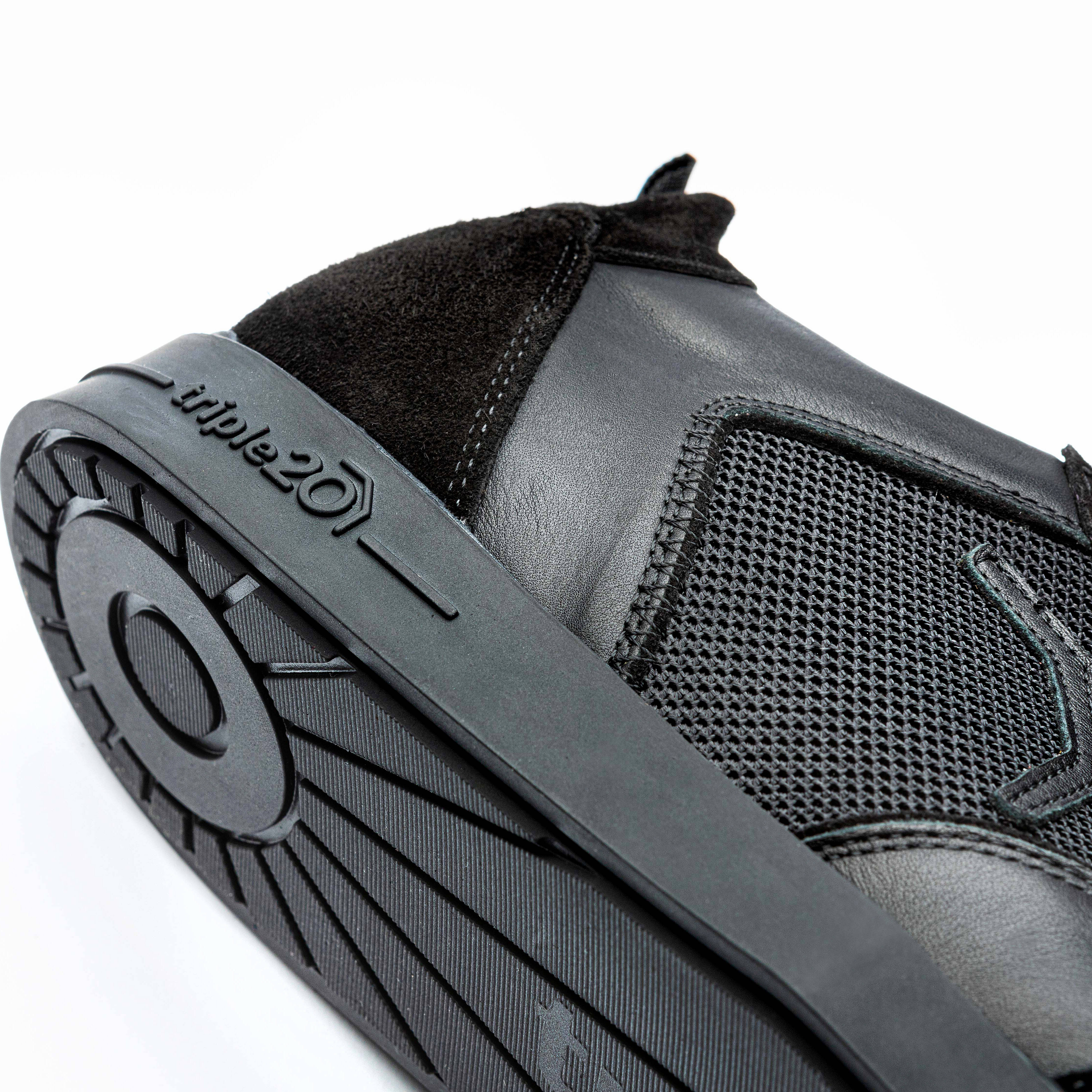 Triple20 Dartsshoes - Textil Leder Schwarz/Schwarz