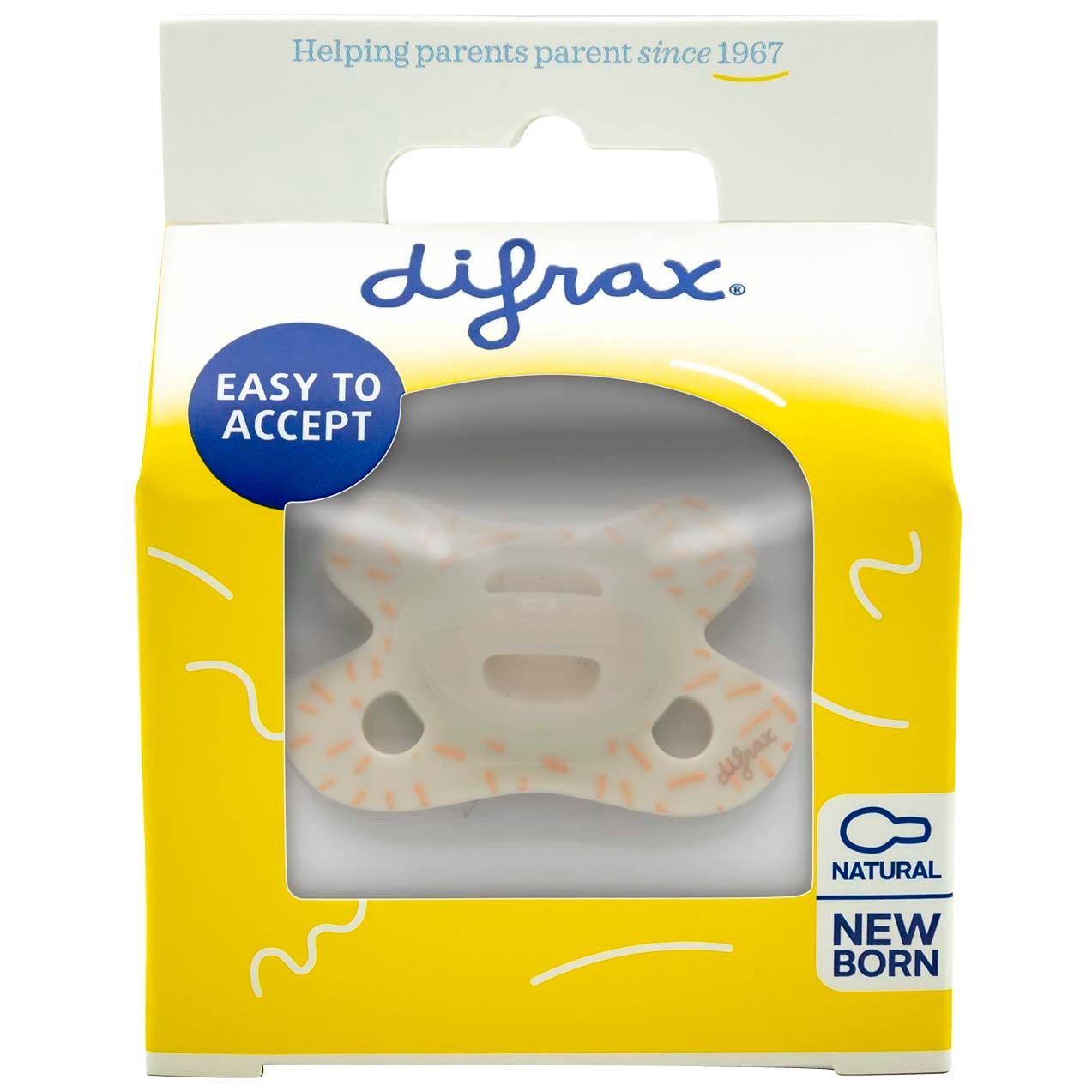 Difrax Fopspeen newborn wit