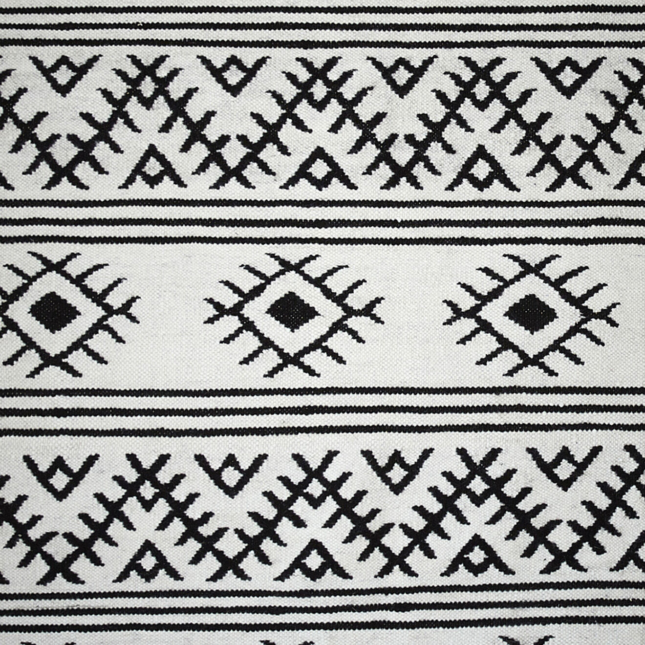 Cyrillus Tapis tissé en Laine & Coton ethnique beige moyen - 120x180 cm