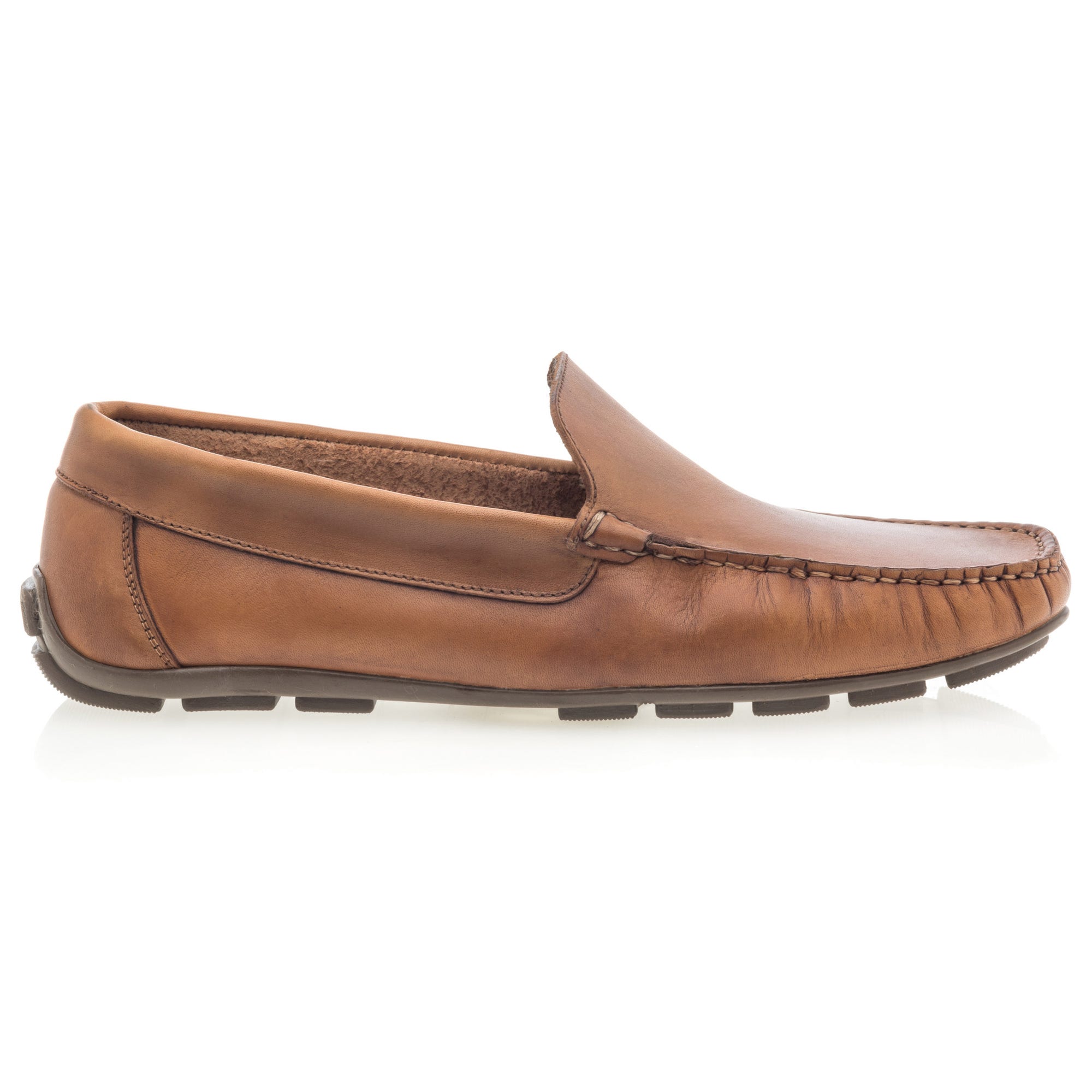 Mocassins Homme en cuir beige