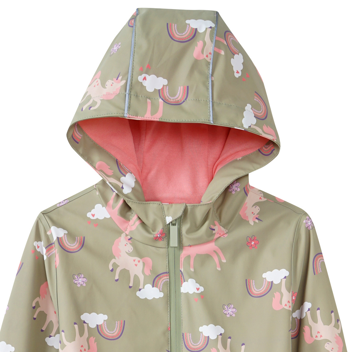 Topolino Mädchen Regenoverall mit Einhorn-Allover helloliv