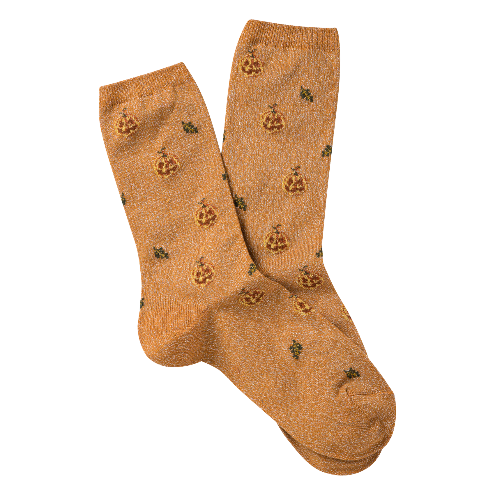 GINGER - Chaussettes imprimées en coton mélangé | Orange