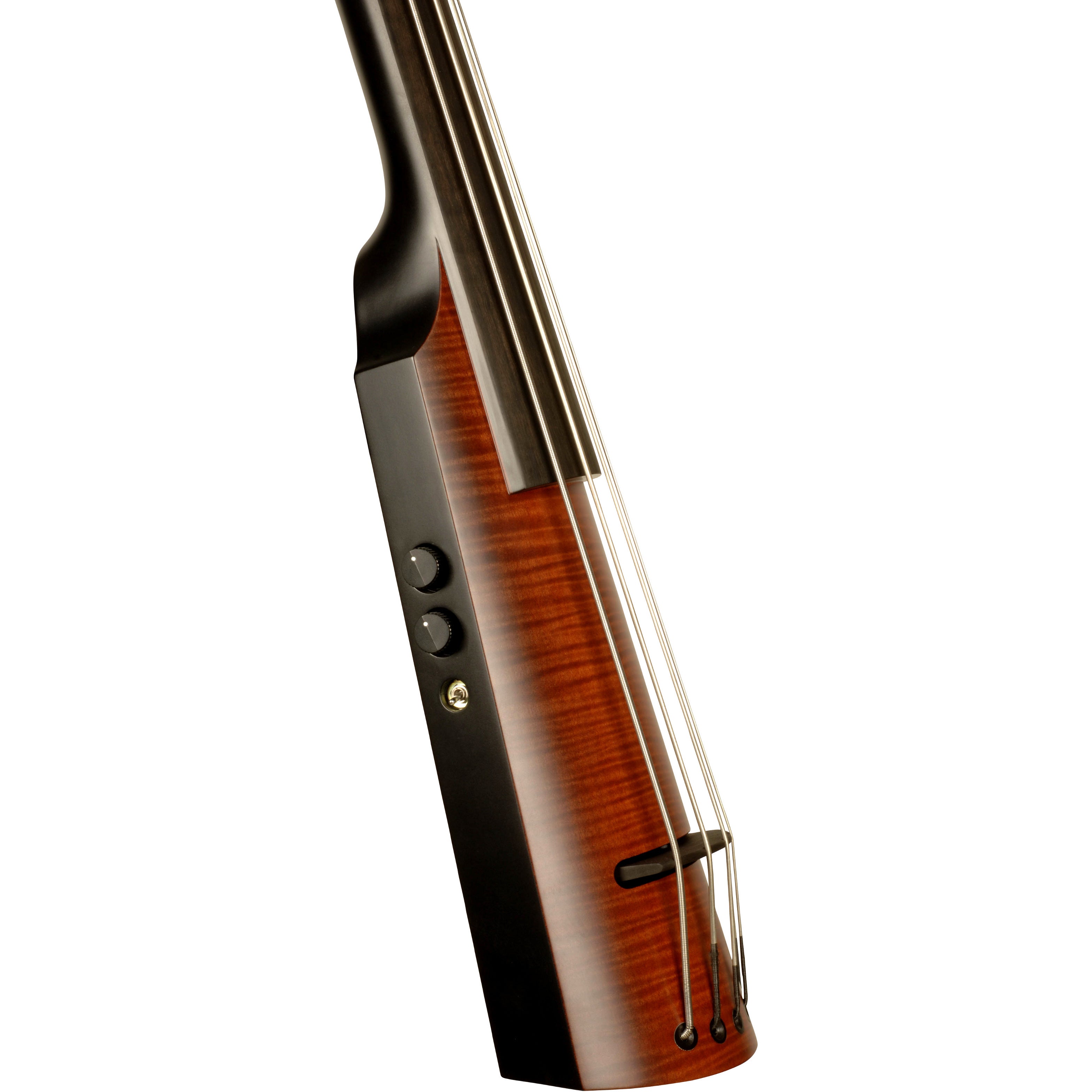 NS Design NXTa Series 4-String Electric Upright Bass Satin Sunburst elektrische contrabas met gigbag en statief