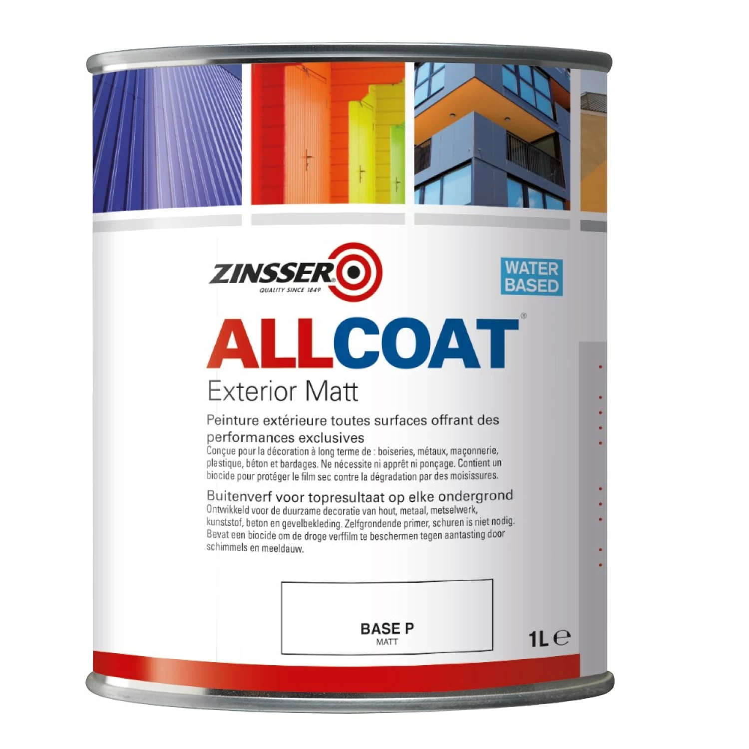 Zinsser Allcoat Exterior Matt - op kleur gemengd - 1L