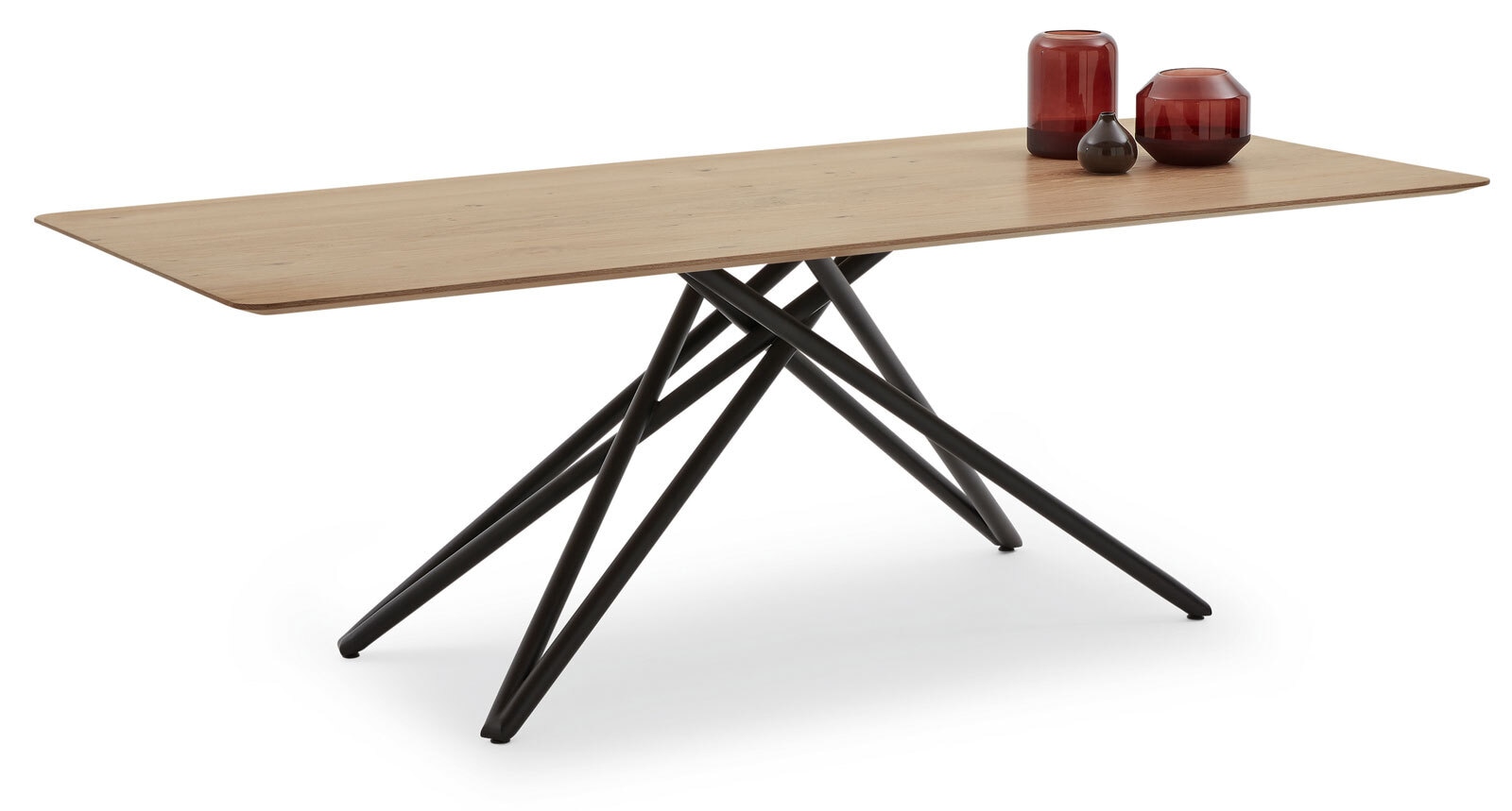 Musterring Esstisch HELMOND 200 x 100 cm Eiche braun/ schwarz