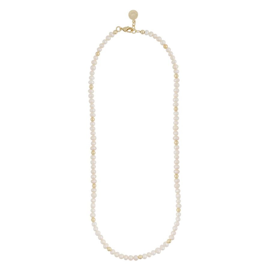 Snö Of Sweden Julie Pearl Necklace Gold/White