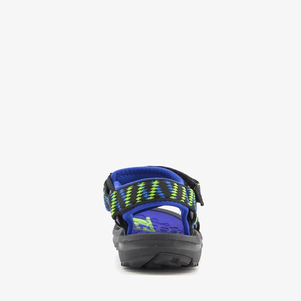 Braqeez jongens sandalen blauw met gele details