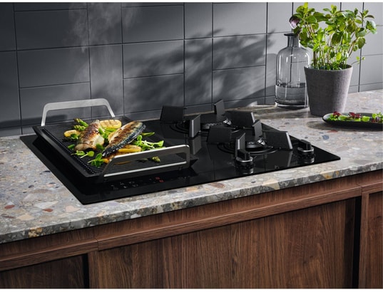 ELECTROLUX - Plaque mixte KDI640713K, Série 300, Mixte Gaz + Induction