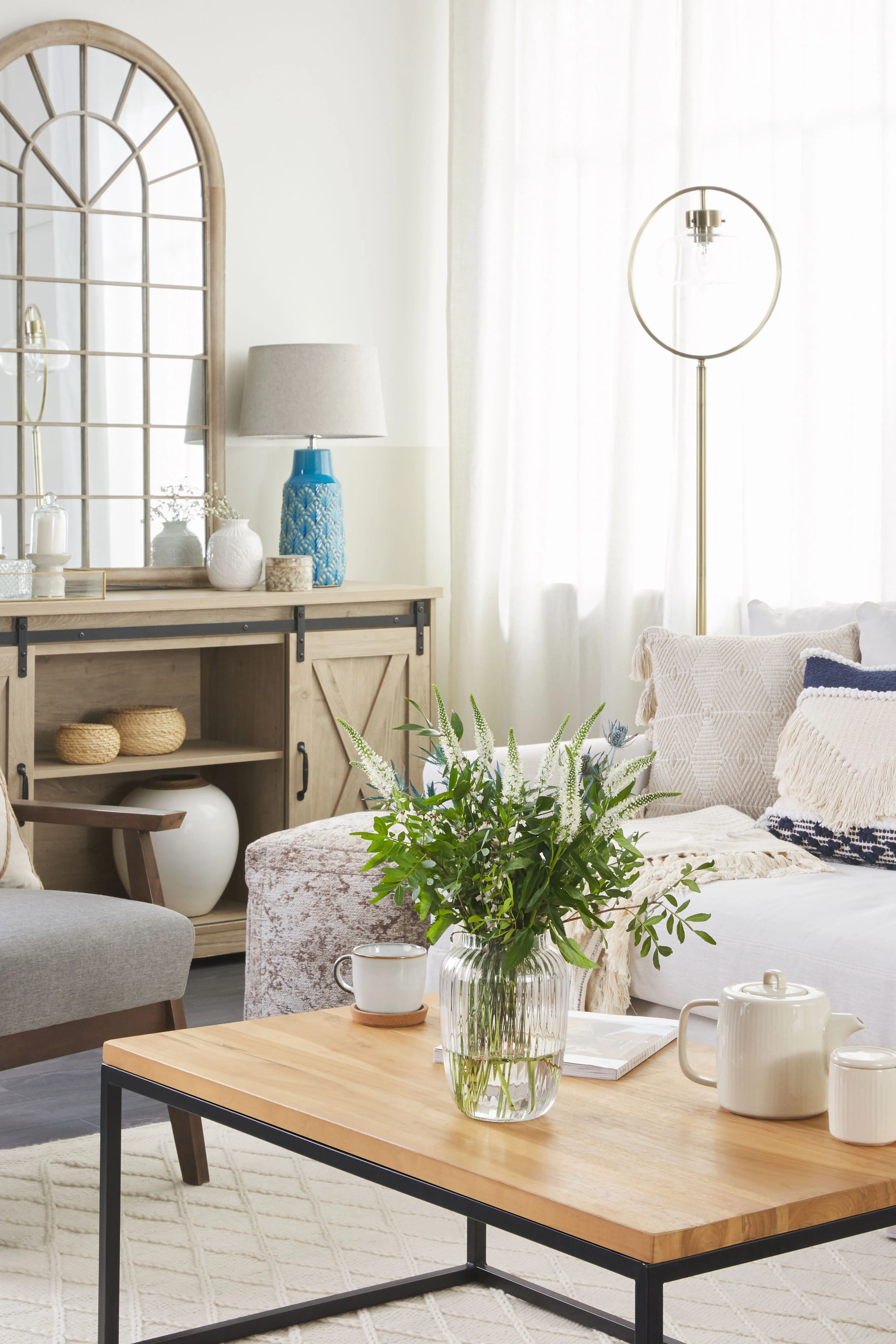 Tafellamp THAYA Keramiek Blauw