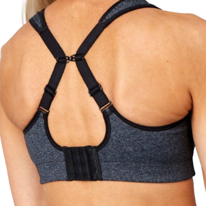 PureLime Dame BH Padded Athletic BH Sort
