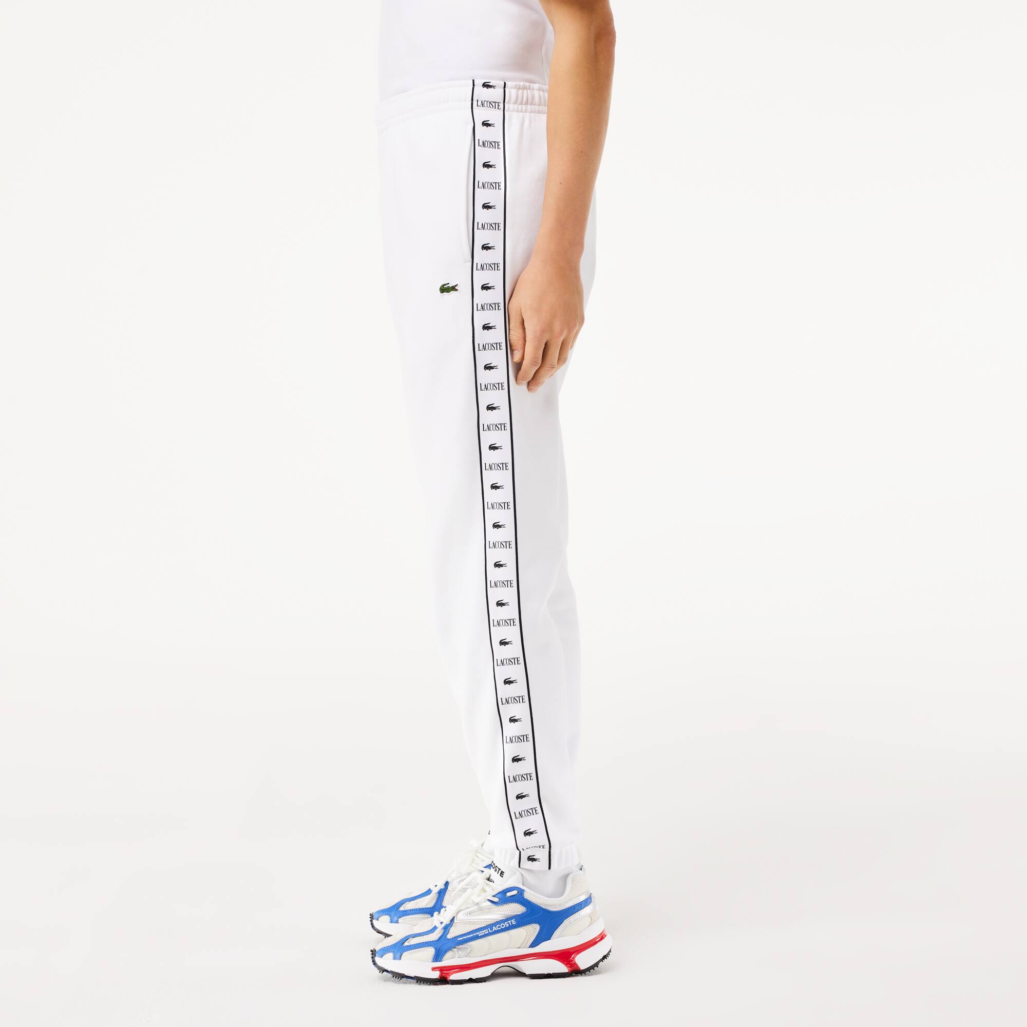 JOGGER-TRAININGSHOSE MIT LOGOSTREIFEN Trainingshosen - Weiss - Lacoste - Herren