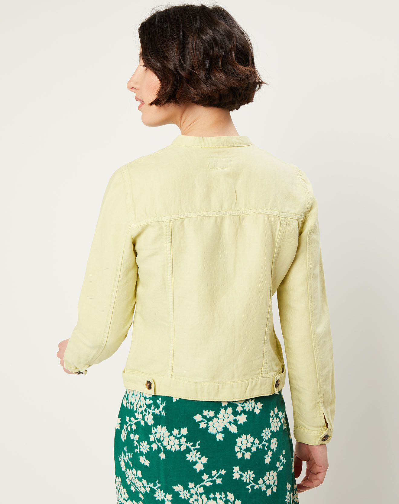 Caroll Veste légère en Lin & Coton Sandra pistache