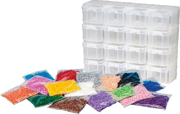Hama - Stor Opbevaringsboks Med 16.000 Midi Perler - 6761