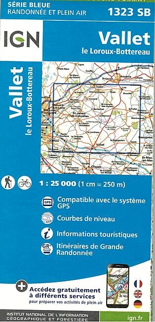 IGN - 1323 SB VALLET GESTE 1 25 000