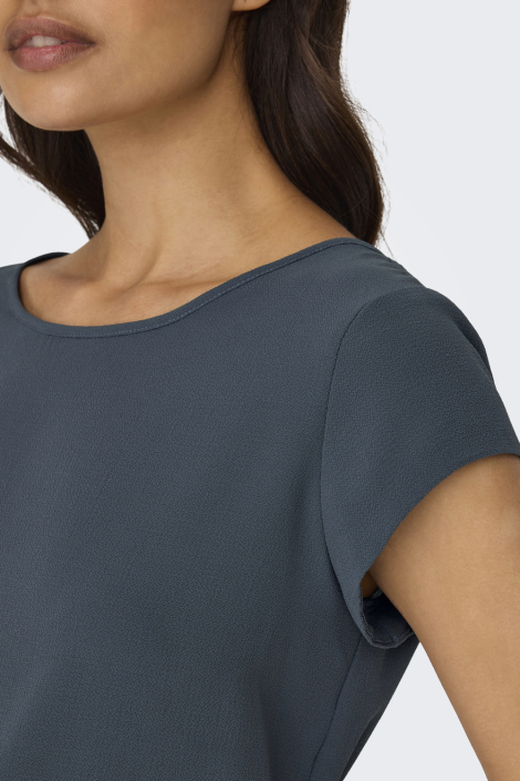 Only blauwe dames t-shirt